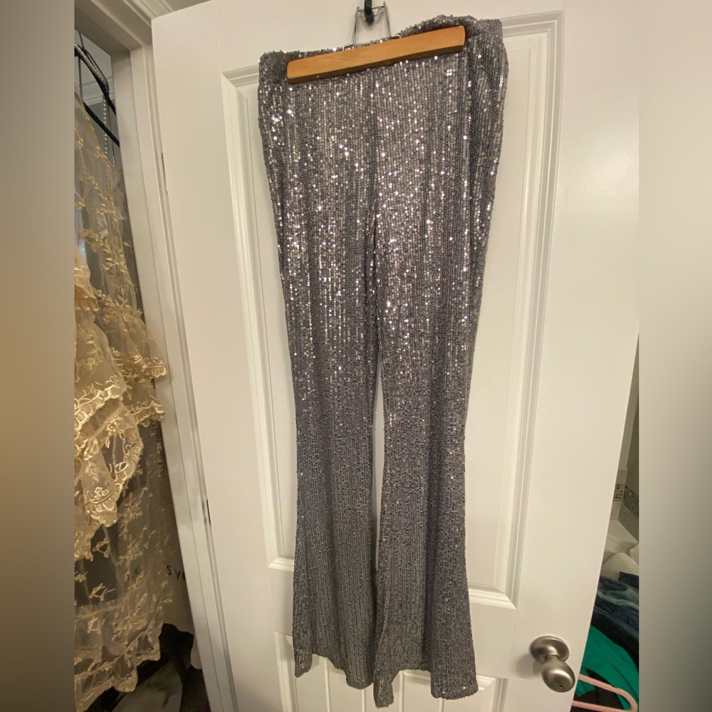 GUC On Twelfth Sequin boot cut flare Pants - Picture 6 of 11